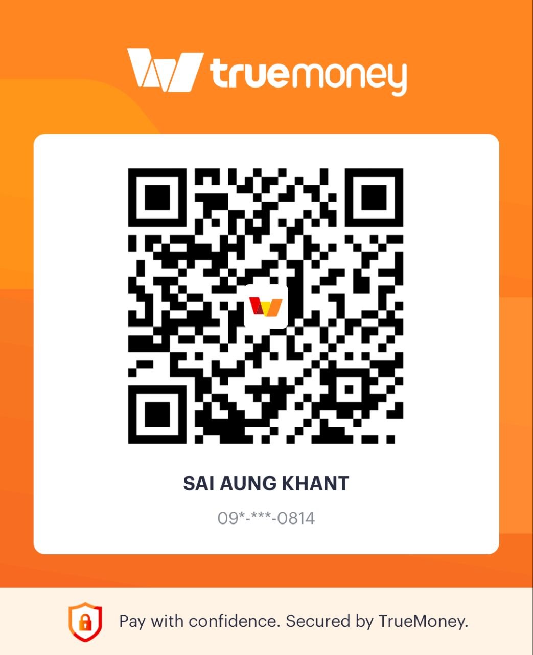 TrueMoney QR Code — SAI AUNG KHANT